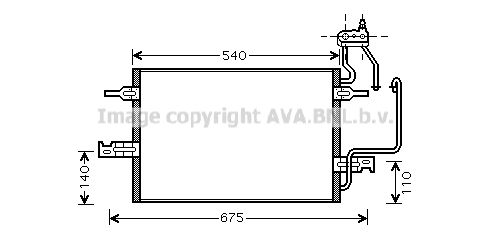 AVA QUALITY COOLING Kondensators, Gaisa kond. sistēma OLA5349